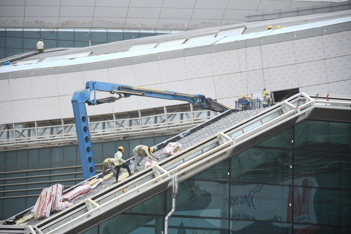 Hình ảnh thi công xuyên Tết ở sân bay Long Thành, cao tốc Biên Hòa - Vũng Tàu - Ảnh 2