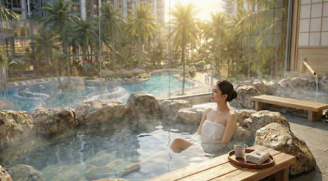 Cận cảnh căn hộ cao cấp tại thành phố sinh thái khoáng nóng Alumi-Alluvia City - Ảnh 6