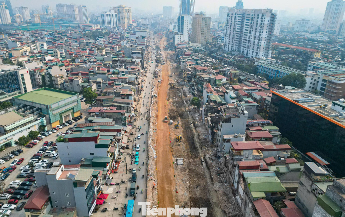 Toàn cảnh tuyến Vành đai 1 đoạn Hoàng Cầu – Voi Phục ngày thông xe kỹ thuật - Ảnh 18