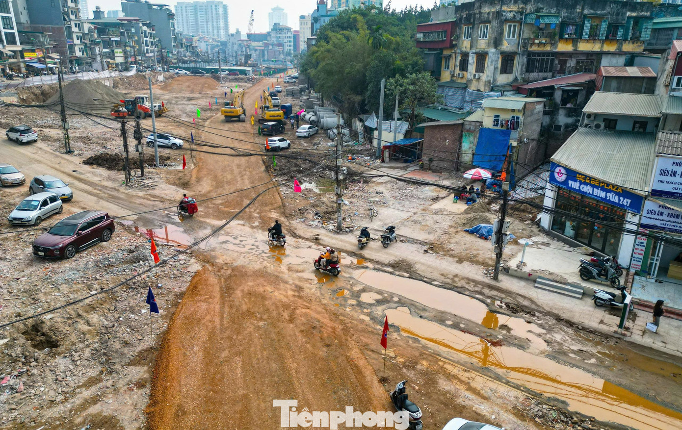 Toàn cảnh tuyến Vành đai 1 đoạn Hoàng Cầu – Voi Phục ngày thông xe kỹ thuật - Ảnh 11