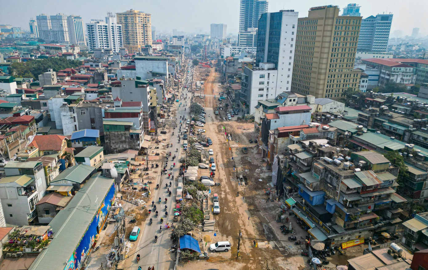 Toàn cảnh tuyến Vành đai 1 đoạn Hoàng Cầu – Voi Phục ngày thông xe kỹ thuật - Ảnh 2
