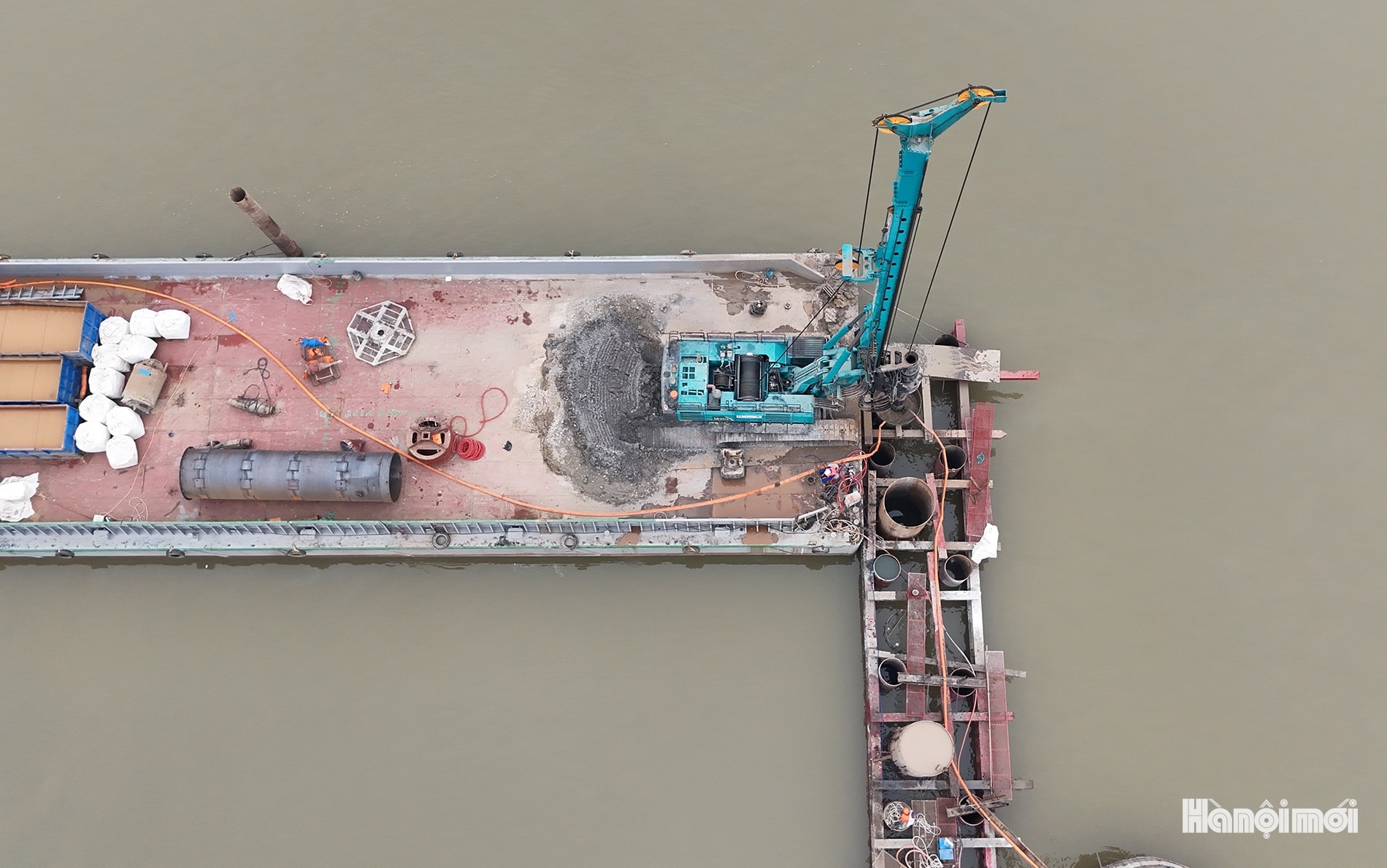 Đại công trường thi công cầu Thượng Cát hơn 7.300 tỷ đồng - Ảnh 4