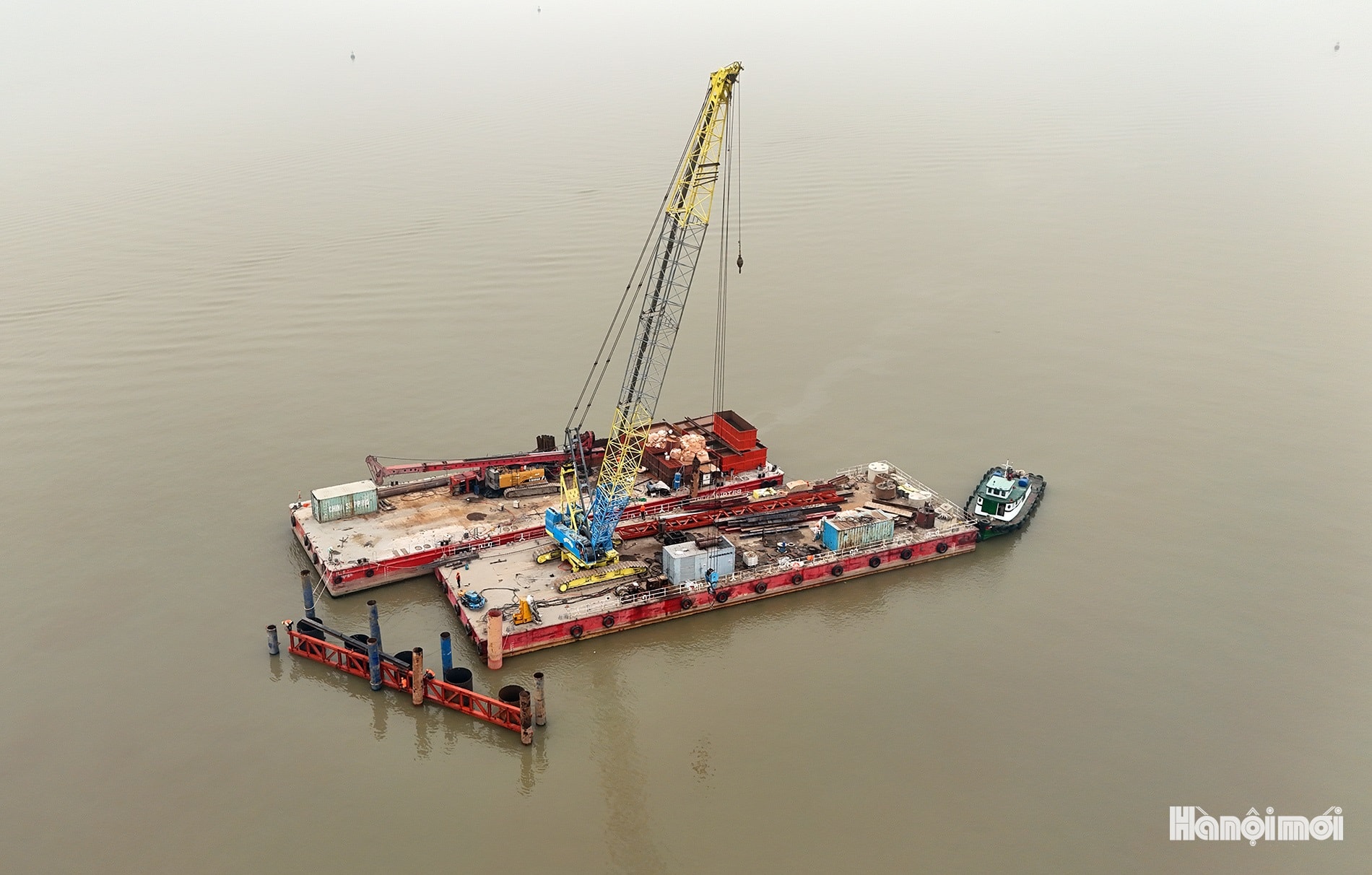 Đại công trường thi công cầu Thượng Cát hơn 7.300 tỷ đồng - Ảnh 5