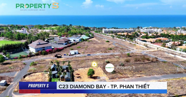 Property S - Bán đất nền C23 Diamond Bay, cách 706B chỉ 200 m, cách bãi biển Đá Ông Địa 950 m