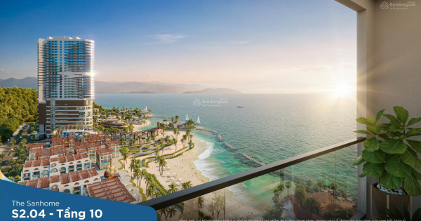 Bán căn góc biển Nha Trang 40m2 giá 2tỷ, view biển + shophouse, nhà hát Đó, thanh toán 2 năm, ck 2%