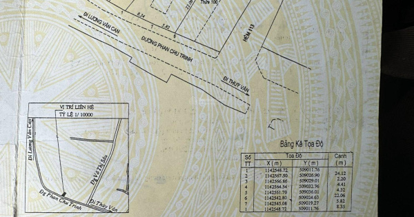 BÁN LÔ ĐẤT FULL THỔ CƯ DT: 291M2 MẶT TIỀN ĐƯỜNG PHAN CHU TRINH PHƯỜNG 2 - VŨNG TÀU - GIÁ TỐT 33 TỶ