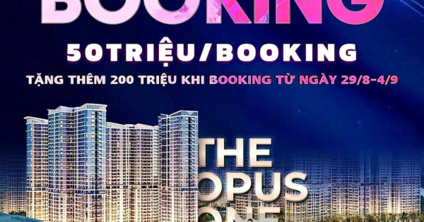 Chính thức nhận booking Opus One Vinhomes Grand Park - chiết khấu 200 triệu trước ngày 04/9/2024