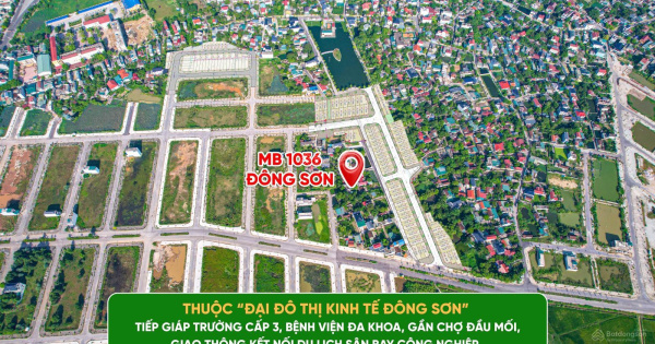 BÁN ĐẤT MB 1036 PHƯỜNG ĐÔNG THỊNH ĐÔNG SƠN, THANH HOÁ GIÁ FO