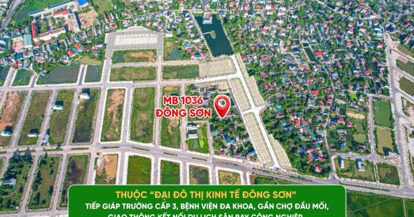 GIÁ ĐẦU TƯ CHO 106 LÔ MB 1036 PHƯỜNG ĐÔNG THỊNH, ĐÔNG SƠN, THANH HOÁ