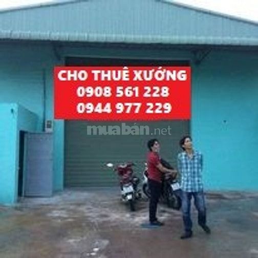 Nhà xưởng cho thuê phường thạnh lộc quận 12 dt: 500m giá 22 triêu/thán