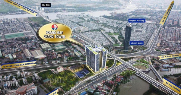 Cho thuê căn hộ Hoàng Huy Grand Tower Sở Dầu 2PN full đồ đẹp giá rẻ nhất thị trường