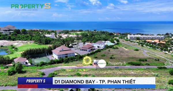 Property S - Bán đất nền D1 Diamond Bay, cách 706B chỉ 200 m, cách bãi biển Đá Ông Địa 850 m