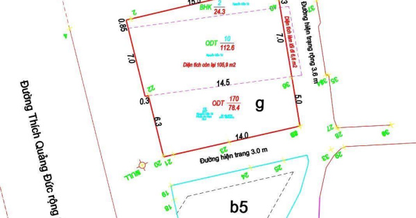 Bán lô đất 4 mặt tiền Thích Quảng Đức (đường Số 4) đã có sổ