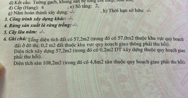 Bán nhà mặt tiền đường Nguyễn Thị Minh Khai - Trung tâm TP Nha Trang diện tích: 57.2m2