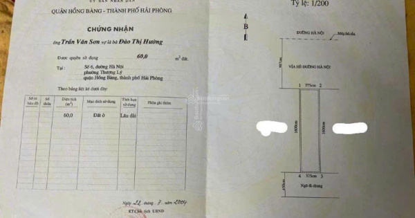 Bán nhà 3 tầng mặt đường P. Thượng Lý