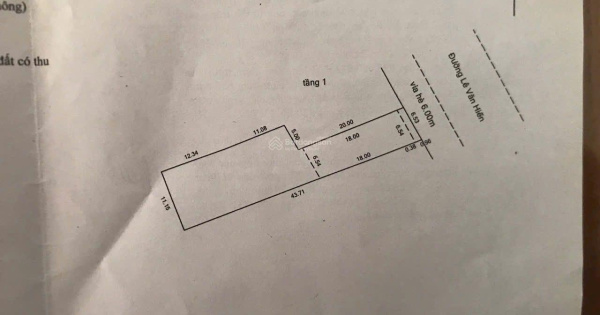 Bán Nhà 2 tầng 392m2 LÊ VĂN HIẾN, Hoà Hải, Ngũ Hành Sơn, Đà Nẵng giá 14,8 tỷ