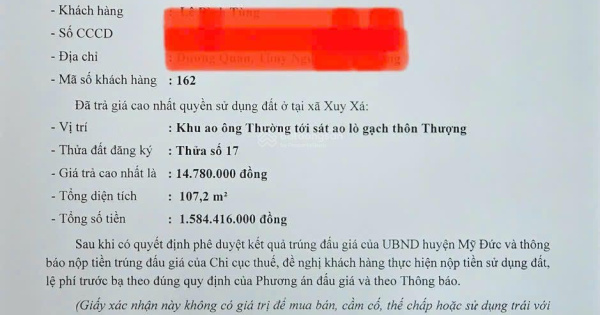 ra hàng mảnh đất đấu giá trúng giá mềm nhất khu vực dành cho các nhà đầu tư