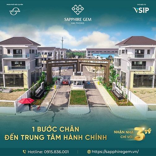 Villas Sapphire Gem HOÀNG GIA Đẳng cấp Gia chủ - Thành phố Thủy Nguyên