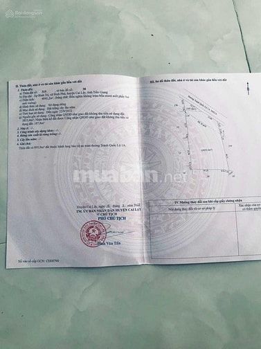 Chính chủ bán 3 công đất tuyến tránh Cai Lậy giá ; 3.5 tỷ /công