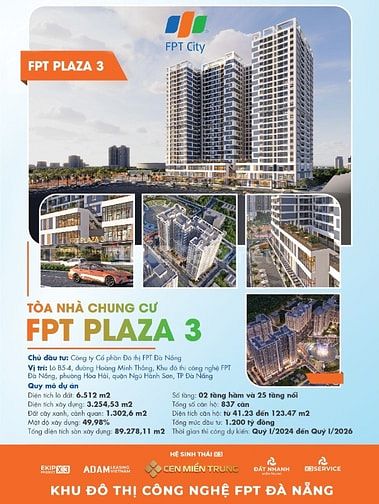 Đăng kí nhận thông tin căn hộ chung cư FPT PLAZA 3 Đà Nẵng giá ưu đãi