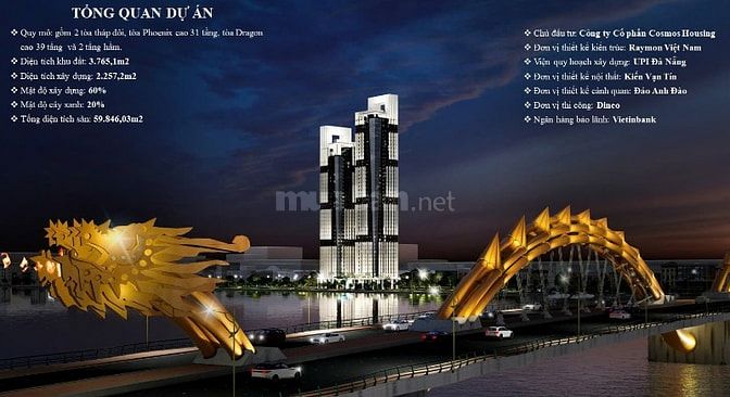 Landmark Đà Nẵng căn hộ cao cấp, vị trí đắc địa sông Hàn full nội thất