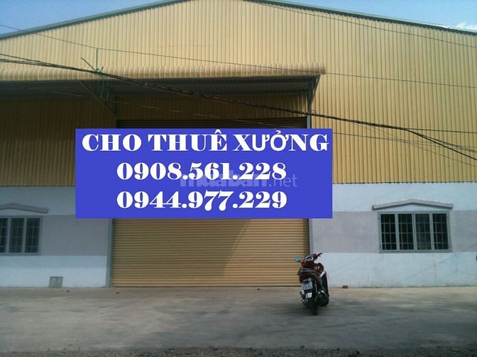 Cho thuê nhà xưởng hóc môn dt: 300m, 500m, 800m, 1000m, 2000m...5000m2