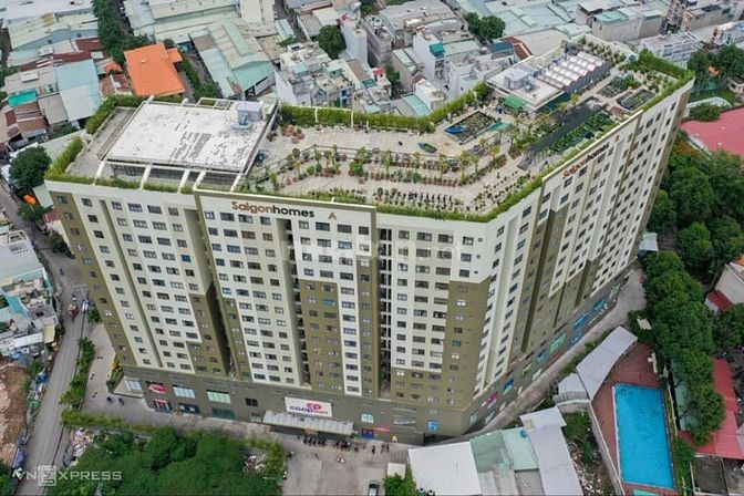 Cho thuê CH 2PN-2WC tại C/c Saigonhomes, Full Nội thất, vào ở ngay.