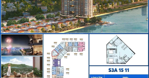 Hàng hiếm căn 2PN + 87.1m2 view sông Sun Symphony chỉ từ 1,2 tỷ, 30 tháng LS 0%