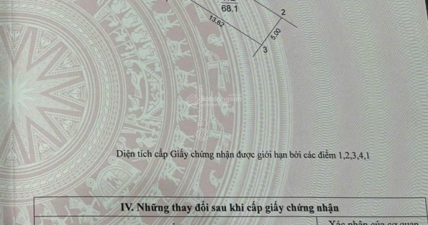 Chính chủ cần bán đất giá 4,494 tỷ VND tại Đông Anh, Hà Nội, diện tích 68.1 m2