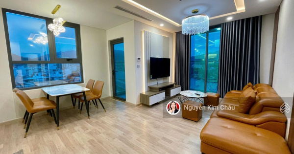 Cho thuê căn góc đẹp 2PN 75m2 view sông tầng trung CT1 Riverside luxury Nha Trang 13,5tr