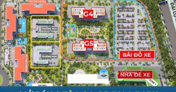 Booking G5, G6 Sola Park giá chỉ 6xtr/m, CK 16%, HTLS 0% trong 30T, 2 hầm để xe Vinhomes Smart City