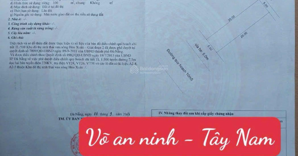 Chủ gửi bán nhà 1,5 tầng đường 10,5m Võ An Ninh - Hòa Xuân - Hướng Tây Nam, vị trí kinh doanh