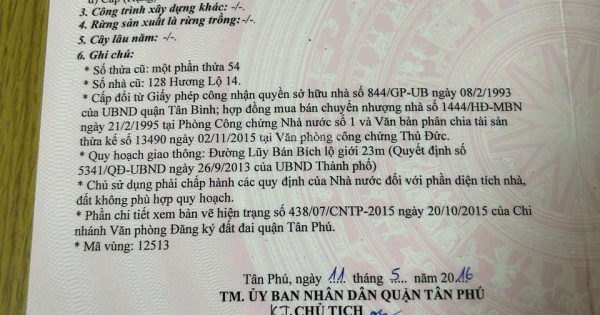 Bán nhà mặt phố giá 9,2 tỷ VND tại Đường Lũy Bán Bích, Tân Phú - Hoa Hồng 1 % nhận đủ