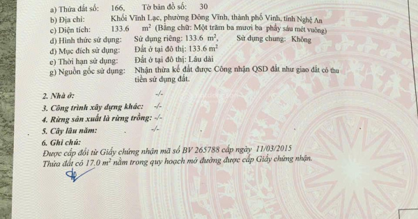 Bán Lô đất mặt tiền đường Nguyễn Trường Tô 6x23m có nhà cấp 4 làm ốt chốt giá cực tốt