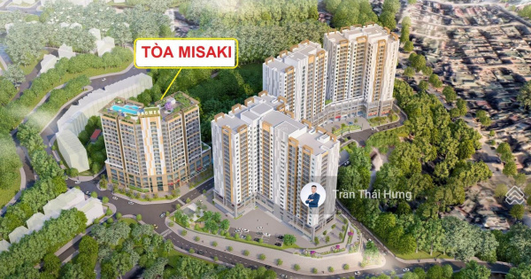 Suất ngoại giao căn góc 2N 68m2 Misaki Hạ Long. Hướng ĐN, view chính biển. Giá 2,4 tỷ