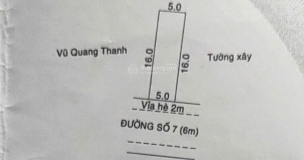 Dãy trọ 4 phòng DT 80m (5x16) đường nhựa 12m ngay ngã ba cửu Long, gần chợ đồng an 3