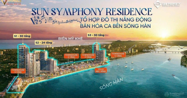 Quỹ căn còn lại dự án Sun Symphony Đà Nẵng, view pháo hoa và view biển, chiết khấu 6 - 14%