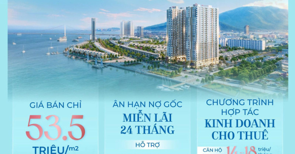 HOT! Sở hữu ngay căn hộ Peninsula view sông Hàn Đà Nẵng với giá từ 53,5 tr/m2. Chiết khấu tới 15%!