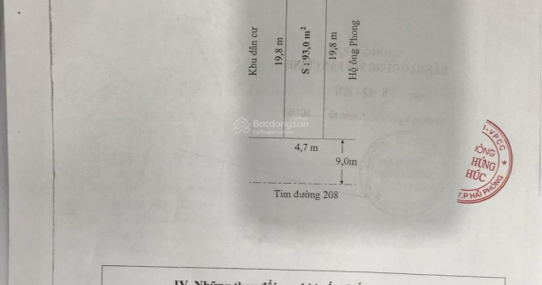 Bán nhà cấp 4 mặt đường 208 sát dự án Hoàng Huy - Giá sốc chỉ 6,8 tỷ VND, diện tích 240m2