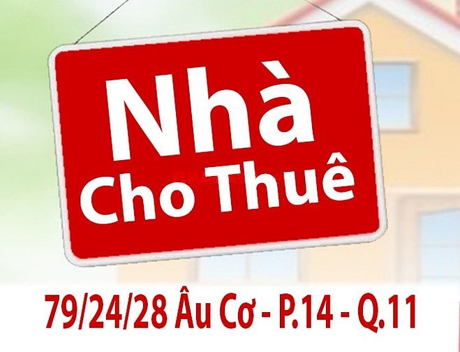 Nhà Cho Thuê Nguyên Căn : 79/24/28 Âu Cơ P.14, Q.11 - dt:50 m2