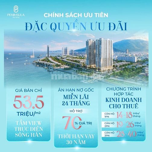 Cắt lỗ bán ngay căn chung cư tại Peninsula chiết khấu 15%