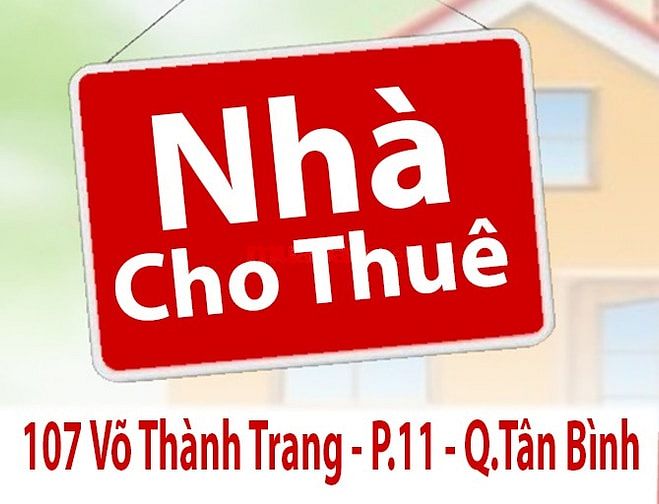 Nhà Cho Thuê Mặt Tiền : 107 Võ Thành Trang P.11 Q.Tân Bình - dt:4x42m