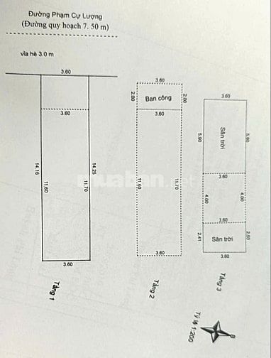 Hơn 6 tỷ Nhà mặt tiền Phạm Cự Lượng ở ngay và kinh doanh