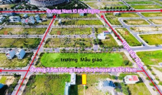 Bán đất FPT Đà Nẵng - 90m2 thông trục Shophouse và trục Bắc Nam