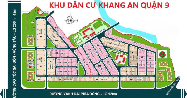 Bán lô đất 6x25m, giá tốt nhất dự án KDC cao cấp Khang An, Phú Hữu, giá 9 tỷ