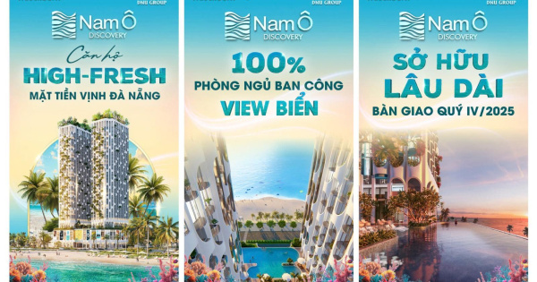 CĂN HỘ MẶT BIỂN SỞ HỮU LÂU DÀI CHỈ CẦN 2,5 TỶ - NAM Ô DISCOVERY - BAN CÔNG VIEW BIỂN BÀN GIAO 2025