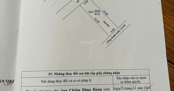 Bán nền khu dân cư Hưng Phú 1 đã có sổ hồng riêng giá dưới 3,5 tỷ