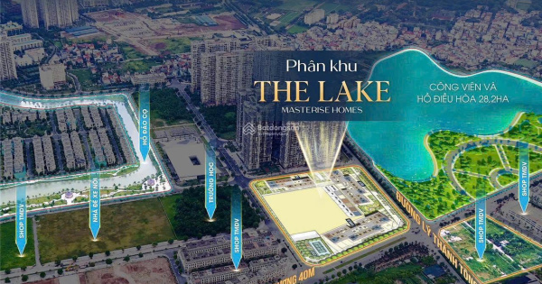 Căn hộ Masteri 2PN The Lake chiết khấu 17% view hồ điều hoà. TT tiến độ 2 năm HTLS 0% 3 năm