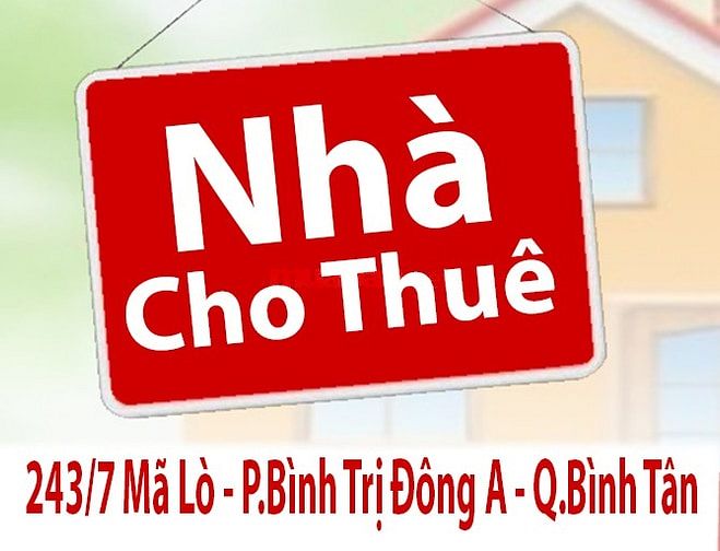 Cho Thuê Nhà Cấp 4: 243/7 Mã Lò P.Bình Trị Đông A Q.Bình Tân dt:4x20m