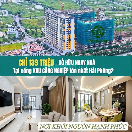 CHỈ 139 TRIỆU sở hữu ngay nhà tại cổng Khu công nghiệp lớn nhất Hải Ph